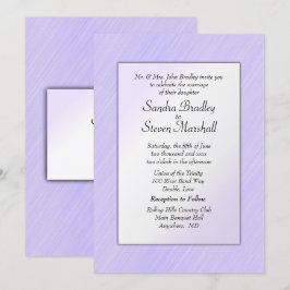 La encantadora invitación a la boda de Lavender