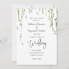 La energía verde viola la invitación a la boda