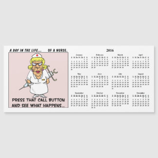 La enfermera enojada amenaza al calendario del