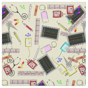 La enfermera equipa amarillo de la tela