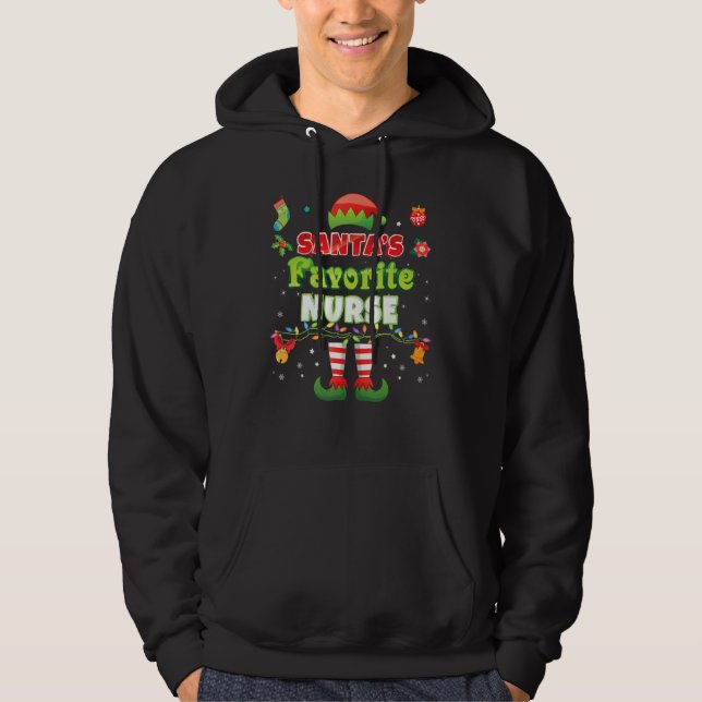La enfermera favorita de Santa Elf, suéter feo, Ch (Anverso)