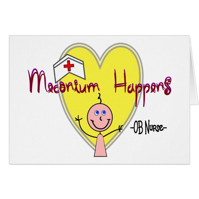 La enfermera "Meconium de OB sucede" hilarante (Anverso (Horizontal))