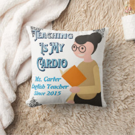 La enseñanza es mi Cojín decorativo de Cardio - of