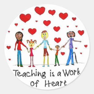 La enseñanza es un trabajo de Pegatinas del corazó