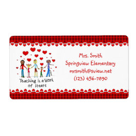 La enseñanza es una obra de las etiquetas de infor