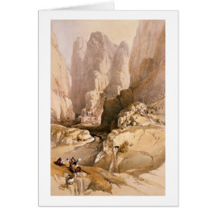 La entrada al Petra, el 10 de marzo de 1839,