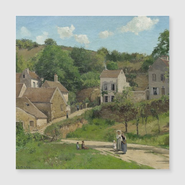 La ermita de Pontoise Camille Pissarro (Anverso)