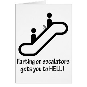 la escalera móvil farts le llega al infierno