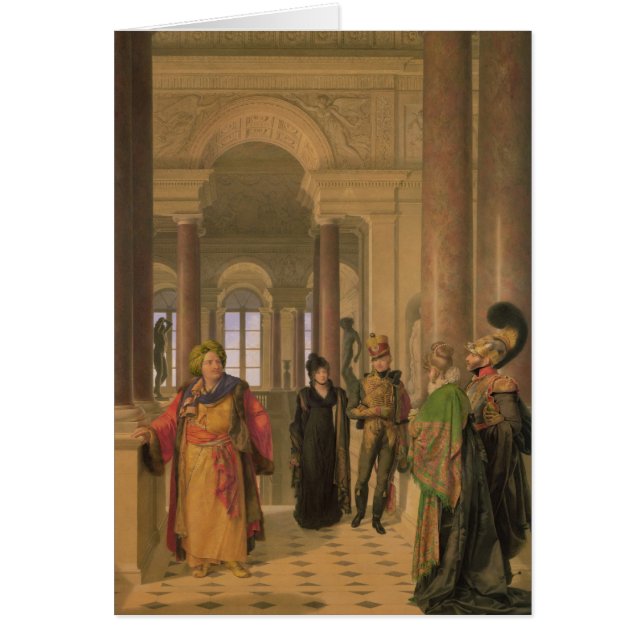 La escalera principal del Louvre, 1817 (Frente)