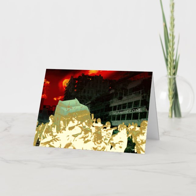 La escalofriante apocalía zombie de SlipperyJoe (Anverso)