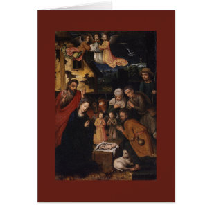 La escena de la Natividad Cuna Adoración del Niño 