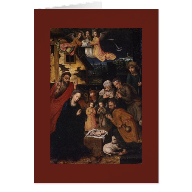 La escena de la Natividad Cuna Adoración del Niño  (Frente)