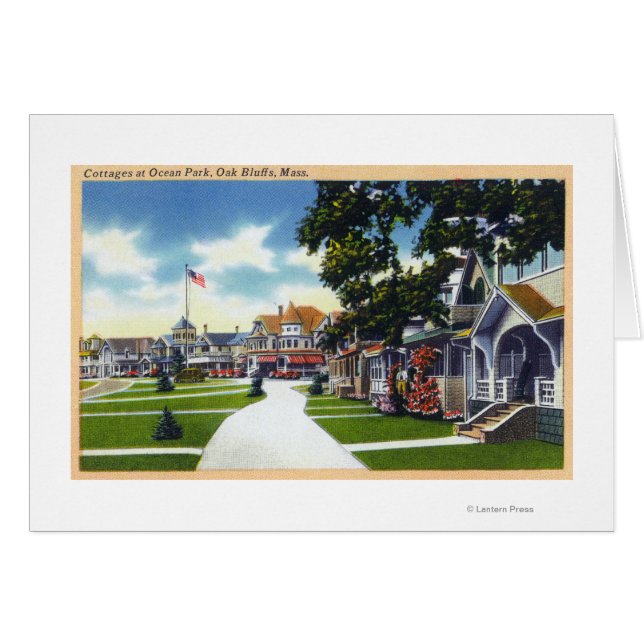 La escena de las casas de campo de Ocean Park (Anverso (Horizontal))