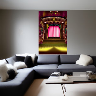 La escena del teatro Poster de arte de IA