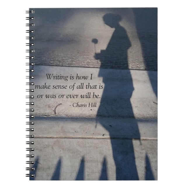 La "escritura es cómo tengo cuaderno de sentido" (Frente)