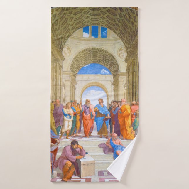 La escuela de Atenas, Rafael (Toalla de baño)