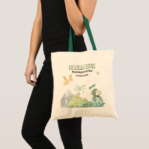 La escuela de dinosaurio cutúa la bolsa