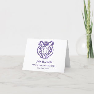 La escuela de mascotas Purple Tiger Mascot Notas d