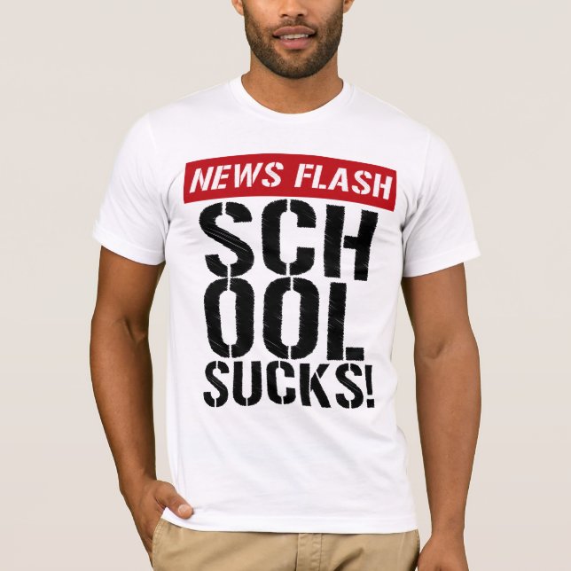 ¡La escuela del FLASH de NOTICIAS chupa! Camisa (Anverso)