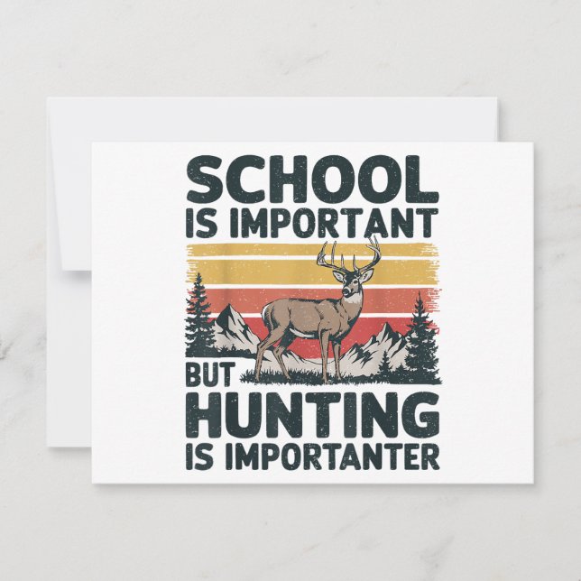La Escuela Es Importante, Pero La Caza Es Importan (Anverso)