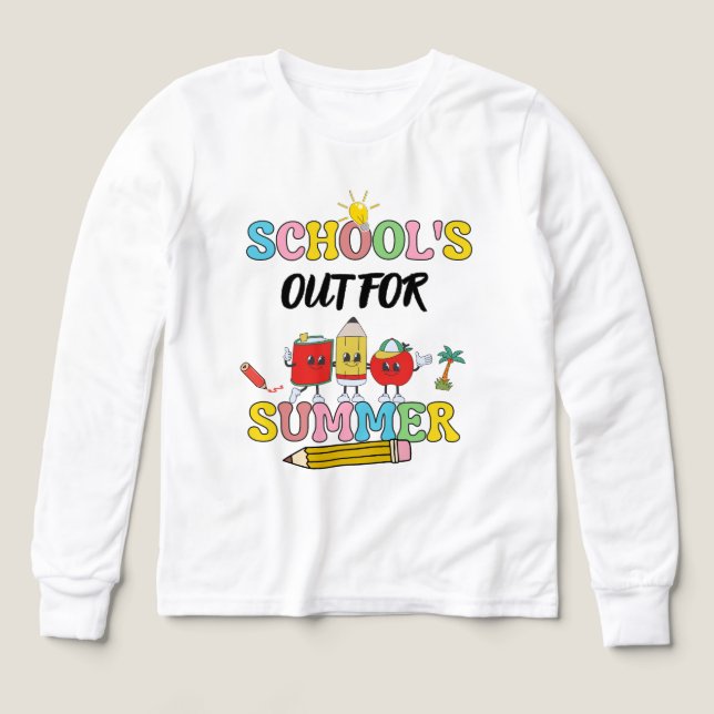 La escuela está fuera para el verano (Diseño frontal)