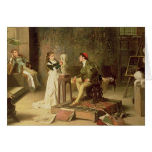 La escultora joven (aceite en lona)