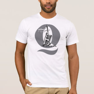 La espada, y camisa de la bandera del vuelo del
