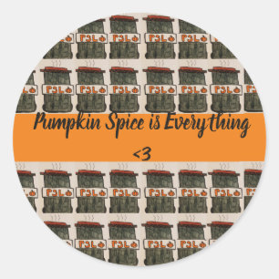 La especia de calabaza es todo pegatina de patrone