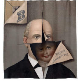 La espeluznante cortina de ducha publicitaria vict