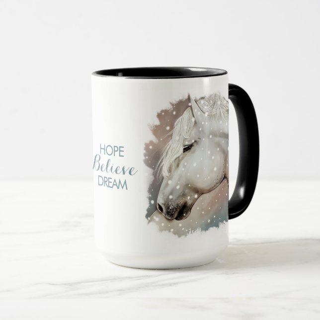 La esperanza, cree, soña. Taza del caballo (Anverso derecho)