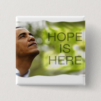 La esperanza cuadrada del botón está aquí