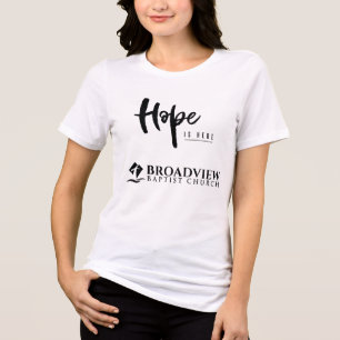 La esperanza está aquí Camisa de las mujeres de Br