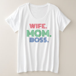 La esposa del Día de la Madre mamá jefe camiseta