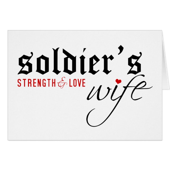La esposa del soldado: Stength y amor (Anverso (Horizontal))