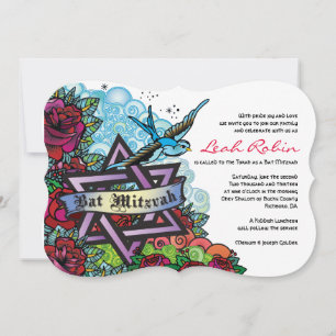 LA ESTRELLA DE DAVID DEL PÁJARO AZUL Invitación Ba