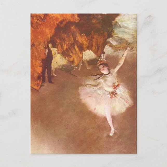 La estrella de la postal Edgar Degas (Anverso)