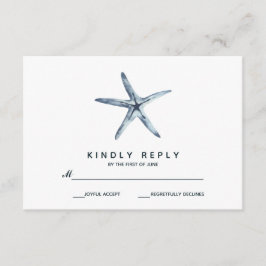 La estrella de mar azul | RSVP de boda