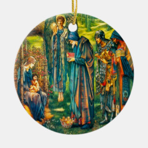 La estrella del ornamento del círculo de Belén