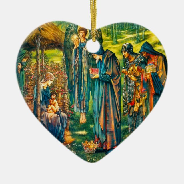 La estrella del ornamento del corazón de Belén (Frente)