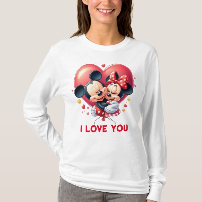 La eterna camiseta de amor de Mickey y Minnie (Anverso)