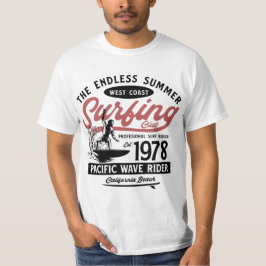 La eterna camiseta de los hombres de surf de la co