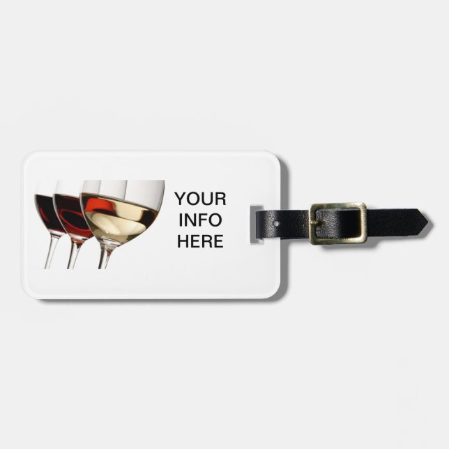 LA ETIQUETA DE EQUIPAJE DE VINOS (Frente Horizontal)