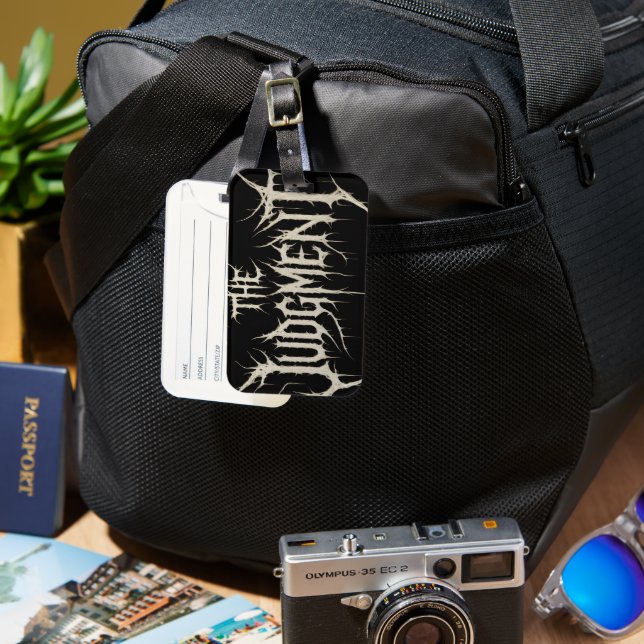 La etiqueta de equipaje del fallo (Anverso & Reverso)