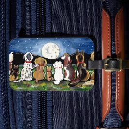 La etiqueta de identificación de equipaje de Dog L