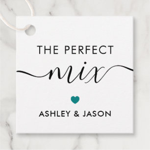 La etiqueta de regalo de mezcla perfecta de especi