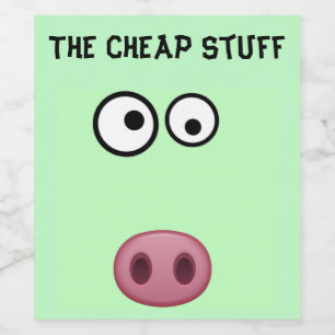 La etiqueta de vino barato