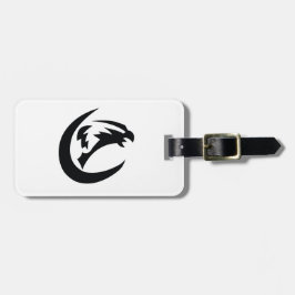 La etiqueta del equipaje de Eagle con la correa de