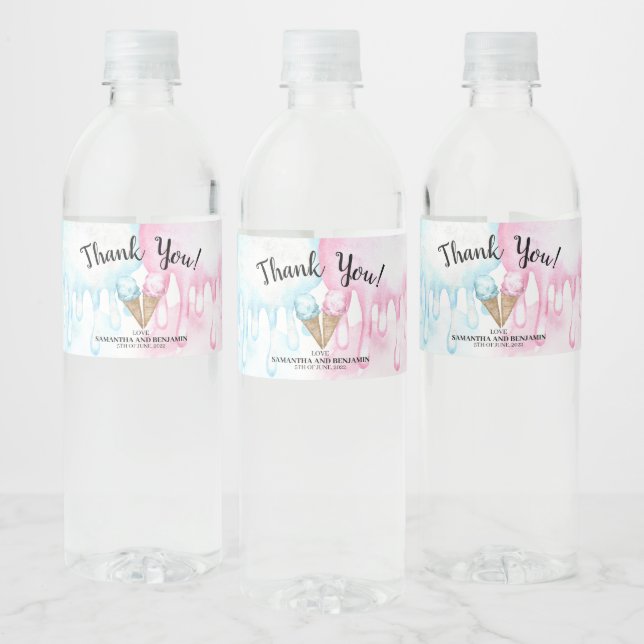 La etiqueta del frasco de agua helada para el sexo (Botellas)