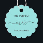 La etiqueta favorita de mezcla perfecta, etiqueta<br><div class="desc">Estas son las etiquetas de regalo perfectas para los favores de la ducha de boda o de novia. Puede personalizar de texto delantero y posterior,  así como cambiar los colores.</div>