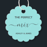 La etiqueta favorita de mezcla perfecta, etiqueta<br><div class="desc">Estas son las etiquetas de regalo perfectas para los favores de la ducha de boda o de novia. Puede personalizar de texto delantero y posterior,  así como cambiar los colores.</div>
